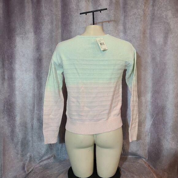 Girl's Freshman Dip Dye Sweater, Size M (8-10) - Pink - Picture 3 of 5